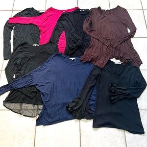 Bundle of 7 Size XS/S Long Sleeve Boutique Tops